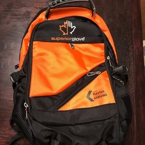 Brand new orange backpack